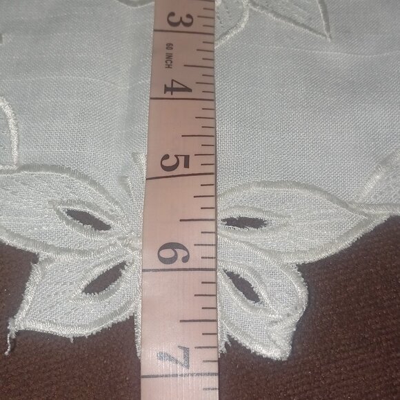 Collar Large Eyelet Lace White - Picture 5 of 6